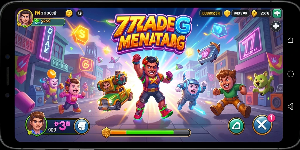 Tampilan menarik dari gameplay seru 77AG di layar.