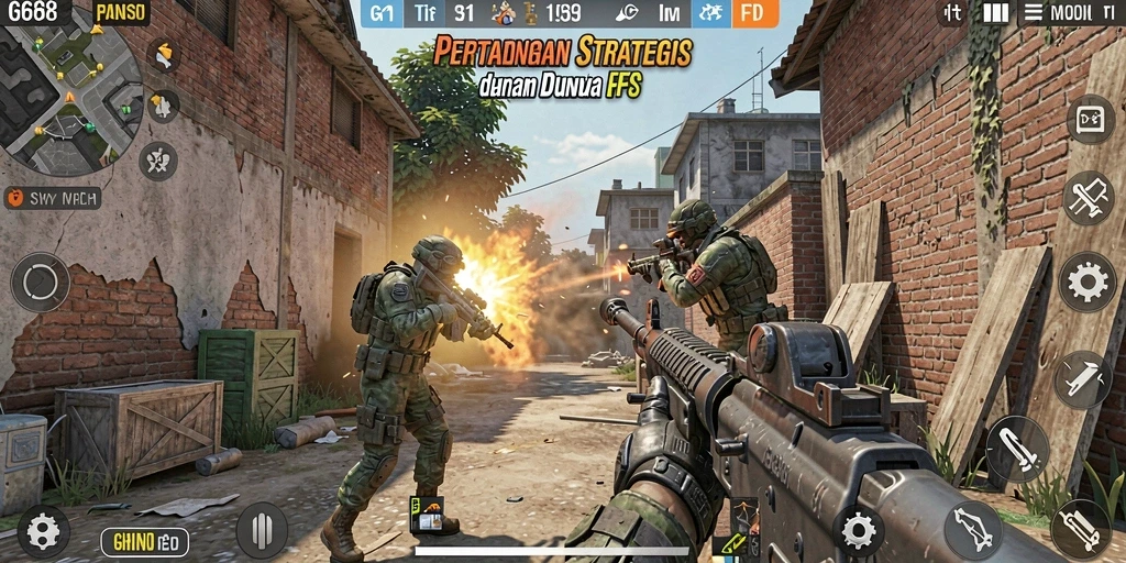 Tampilan gameplay G668 yang mendebarkan dan intens.