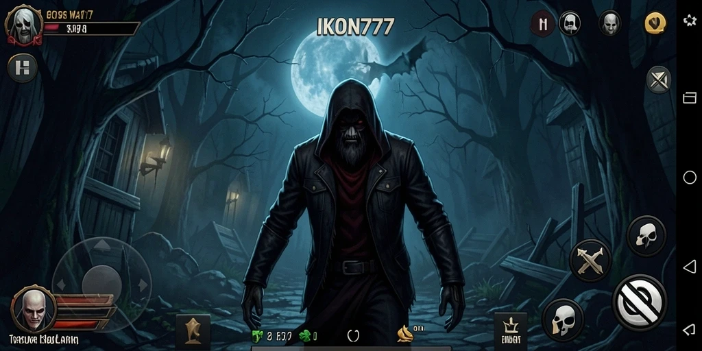Screenshot menampilkan momen menegangkan di dalam game IKON777.