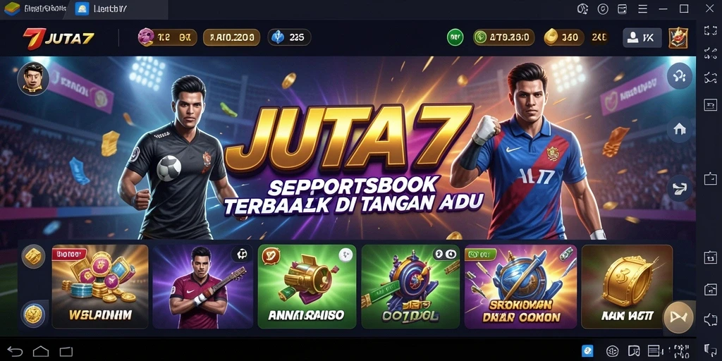 Tampilan gameplay menarik dan interaktif dari JUTA7 untuk taruhan olahraga.