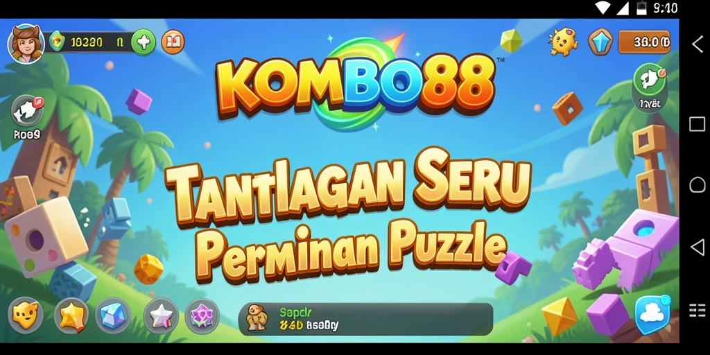 Screenshot KOMBO88 menampilkan gameplay menantang dan penuh warna.