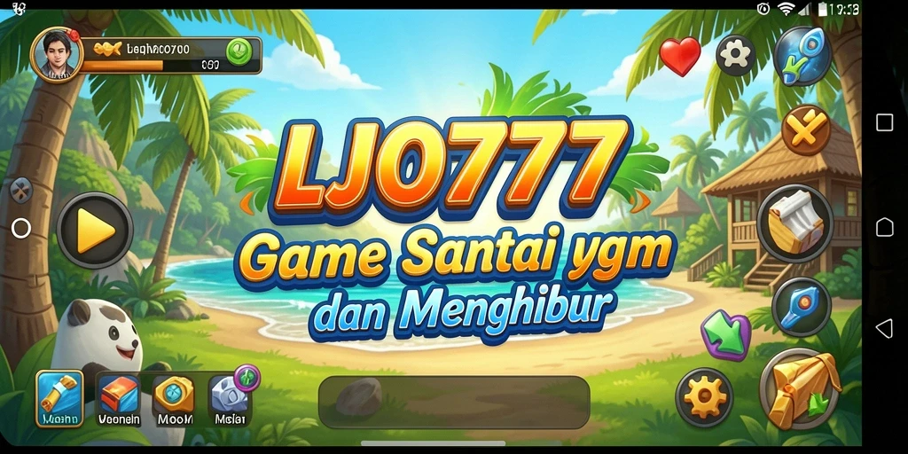 Tampilan gameplay LJO777 yang ceria dan menghibur.