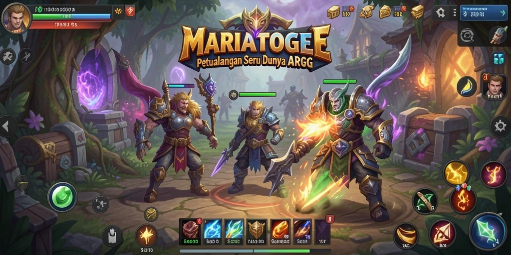 Screenshot menampilkan aksi seru dari gameplay ARPG MARIATOGEL.