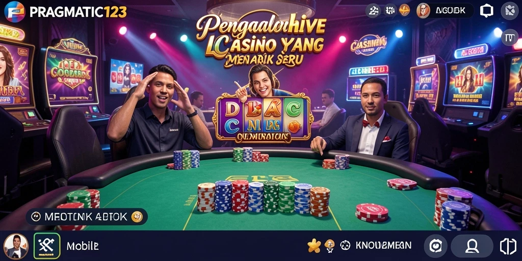 Tampilan gameplay PRAGMATIC123 yang menampilkan suasana Live Casino yang dinamis.