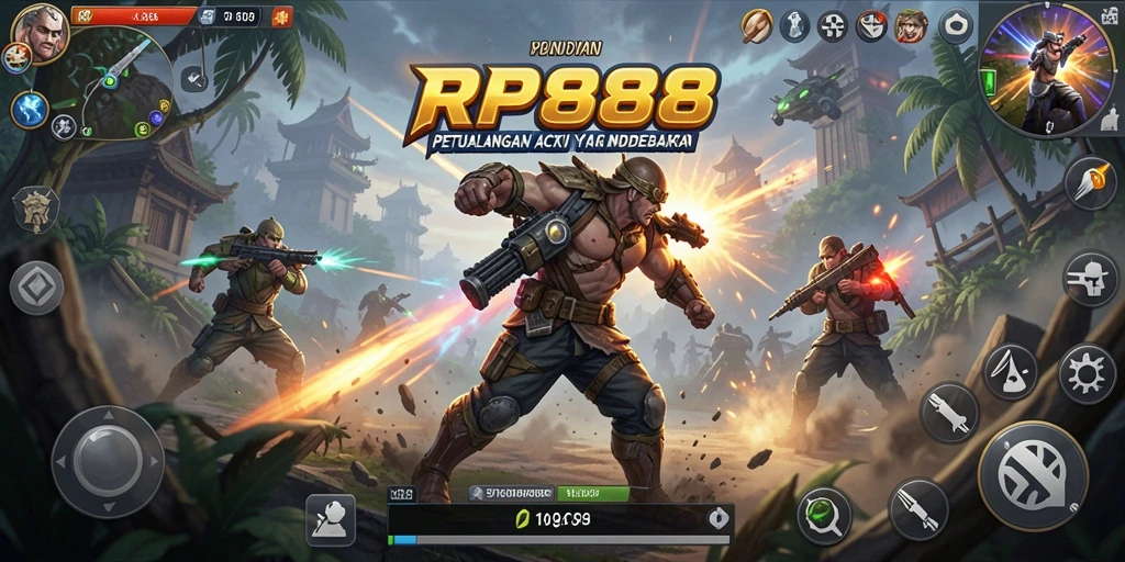 Gambaran menarik dari gameplay aksi RP888.