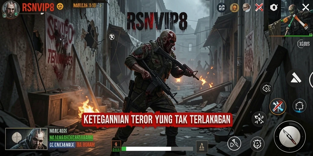 Tangkapan layar gameplay RSNVIP8 yang menegangkan dan menyeramkan.