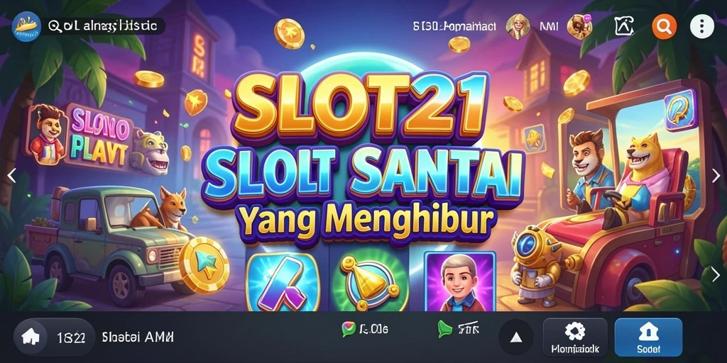 Tampilan gameplay SLOT21 yang mengasyikkan dan penuh warna.