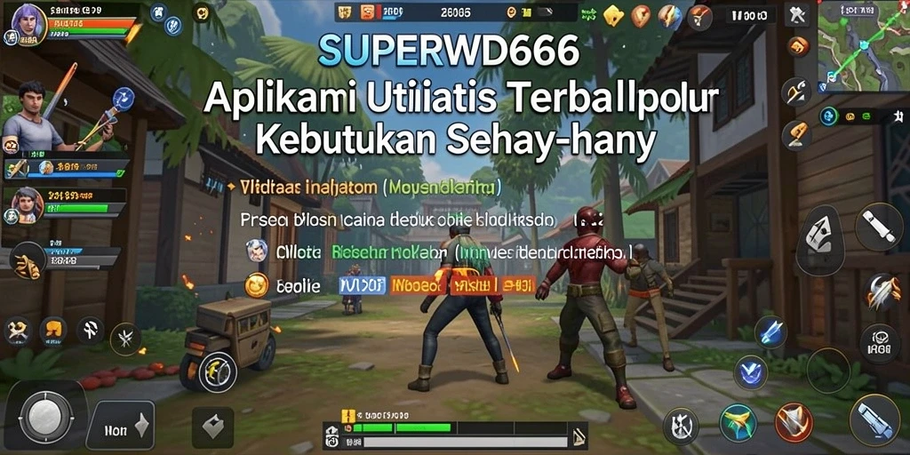 Antarmuka utama SUPERWD666 yang intuitif dan menarik.