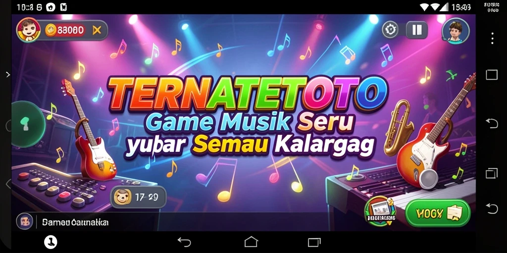 Tampilan gameplay Music yang menarik dan interaktif.
