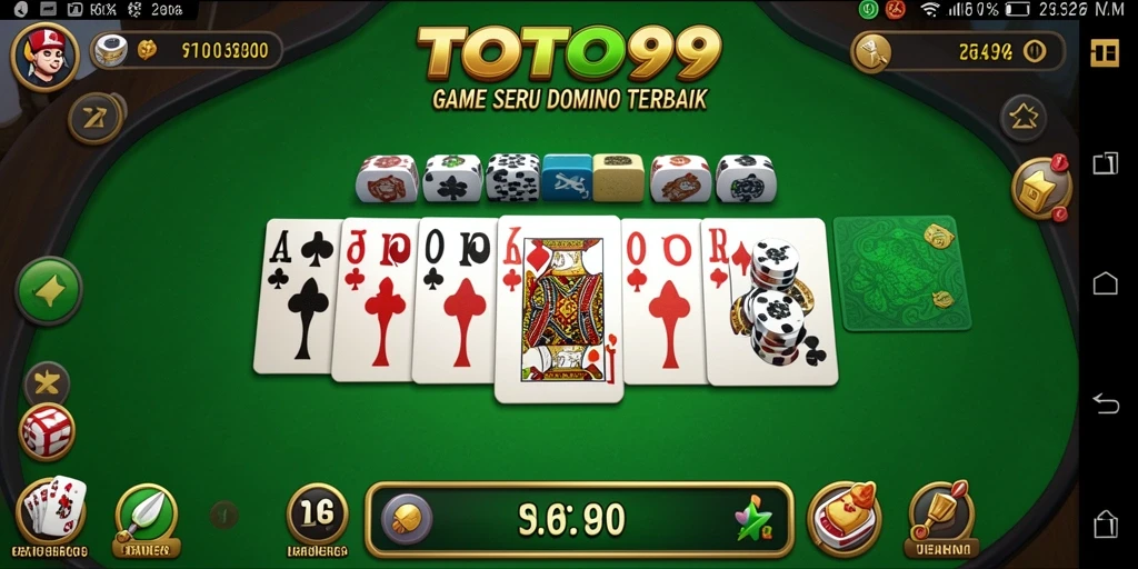 Screenshot gameplay TOTO99 menampilkan momen seru permainan Domino.
